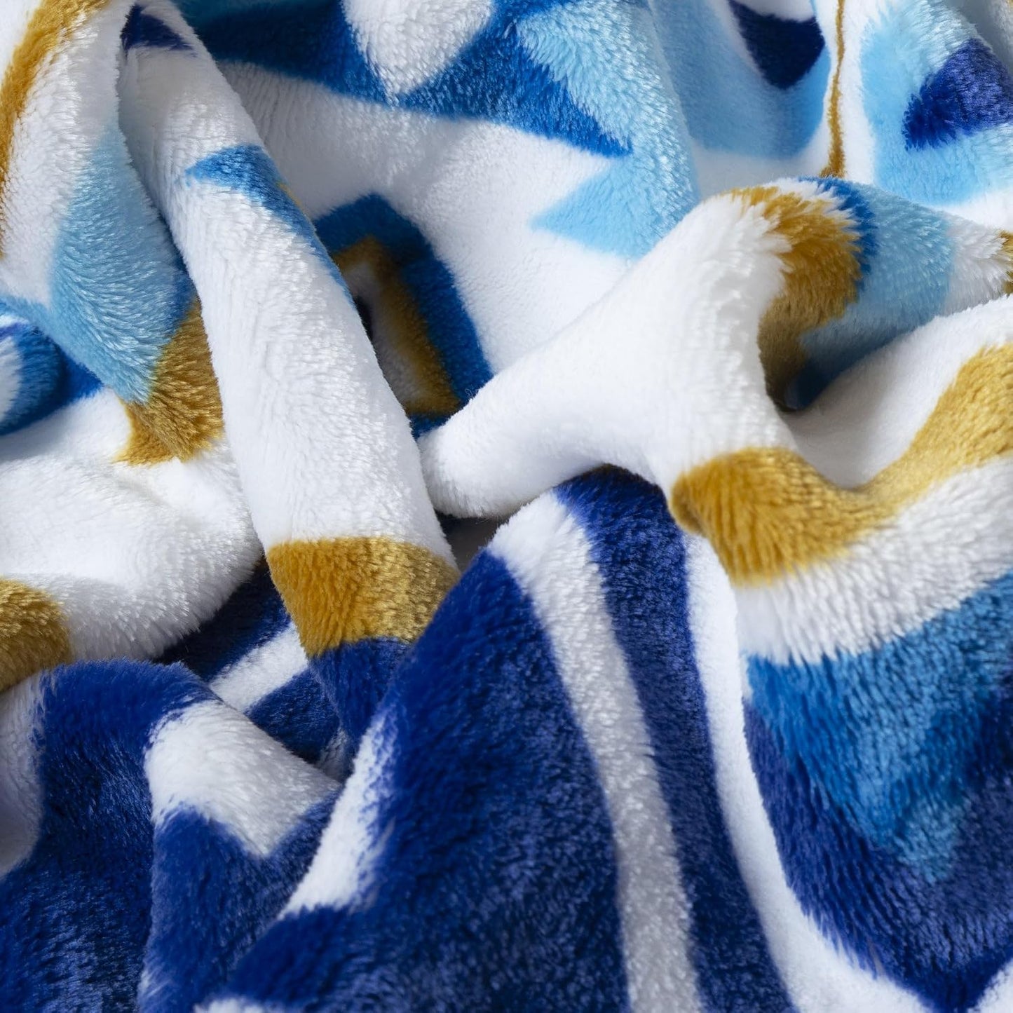 Carstens, Inc. Travel Blanket, Premium Compact 2-in-1 Airplane Blanket/Pillow, Open Sky Blue Aztec