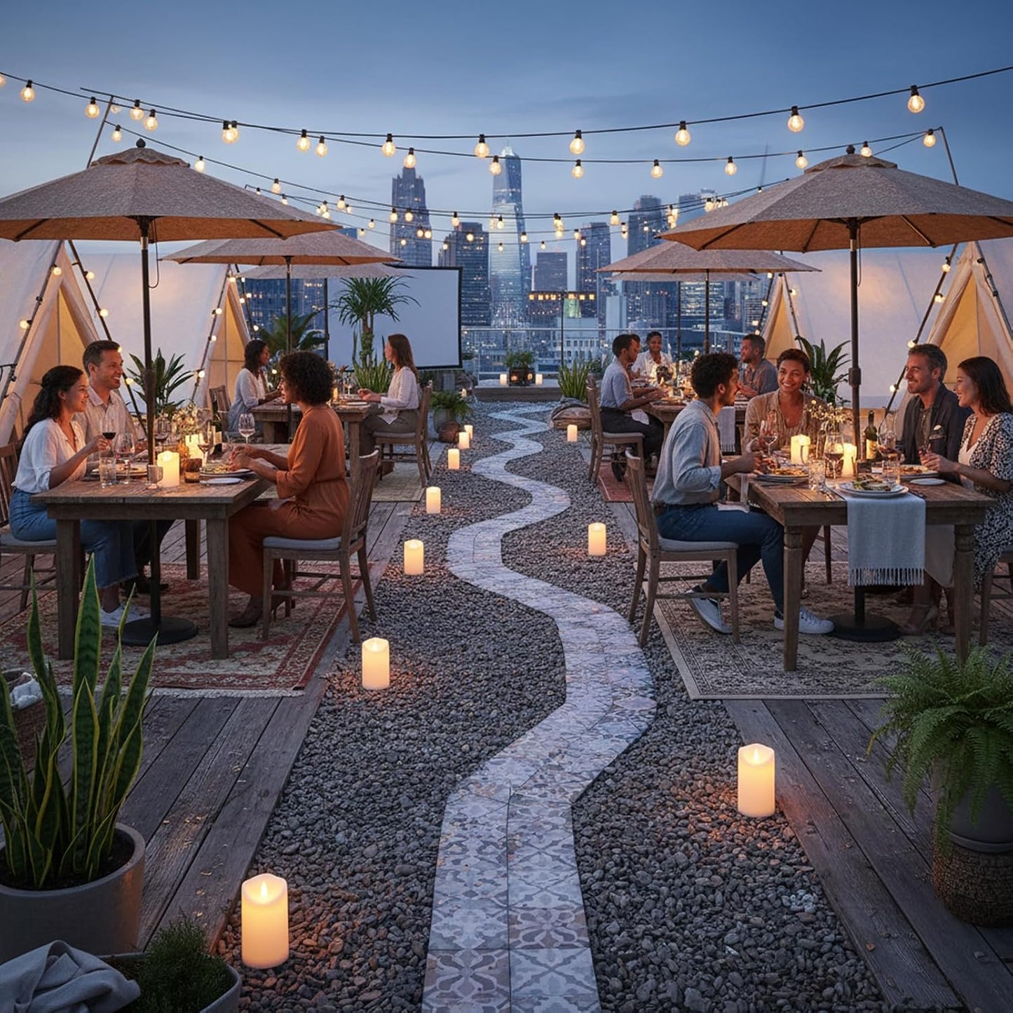 Flameless Candles 4" 5" 6" Outdoor Indoor Pillars Battery Operated Flickering Candles Include 10-Key Remote Timer 400+ Hours by 2 AA Batteries (Ivory Candle - Warm light, 3"D x 4"|5"|6" H - 3 Pack)