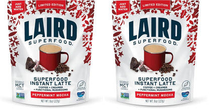 Laird Superfood Chai Instant Latte with Adaptogens - Instant Chai Tea Powder with Superfood Coconut Creamer - Gluten Free, Non-GMO, Vegan, 8 oz. Bag, Pack of 1