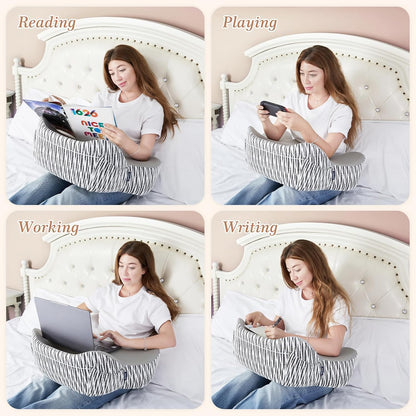 DONAMA Cervical Pillow for Neck and Shoulder,Contour Memory Foam Pillow,Ergonomic Neck Support Pillow for Side Back Stomach Sleepers with Pillowcase