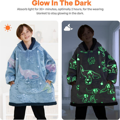 Giggling Getup Wearable Blanket Hoodie for Adults Gifts for Teen Girls Sister Women Sherpa Fleece Printed Hooded Blanket Sweatshirt Warm Cozy with Pocket & Sleeves Beige Cat
