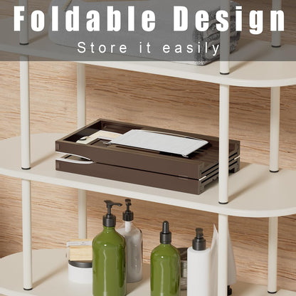 Foldable Bathtub Caddy Tray for Tub,Bamboo Expandable Bath Table Trays,Premium Bathroom Accessories for New Home & Mothers Day & Birthday Gifts for Couples,Natural