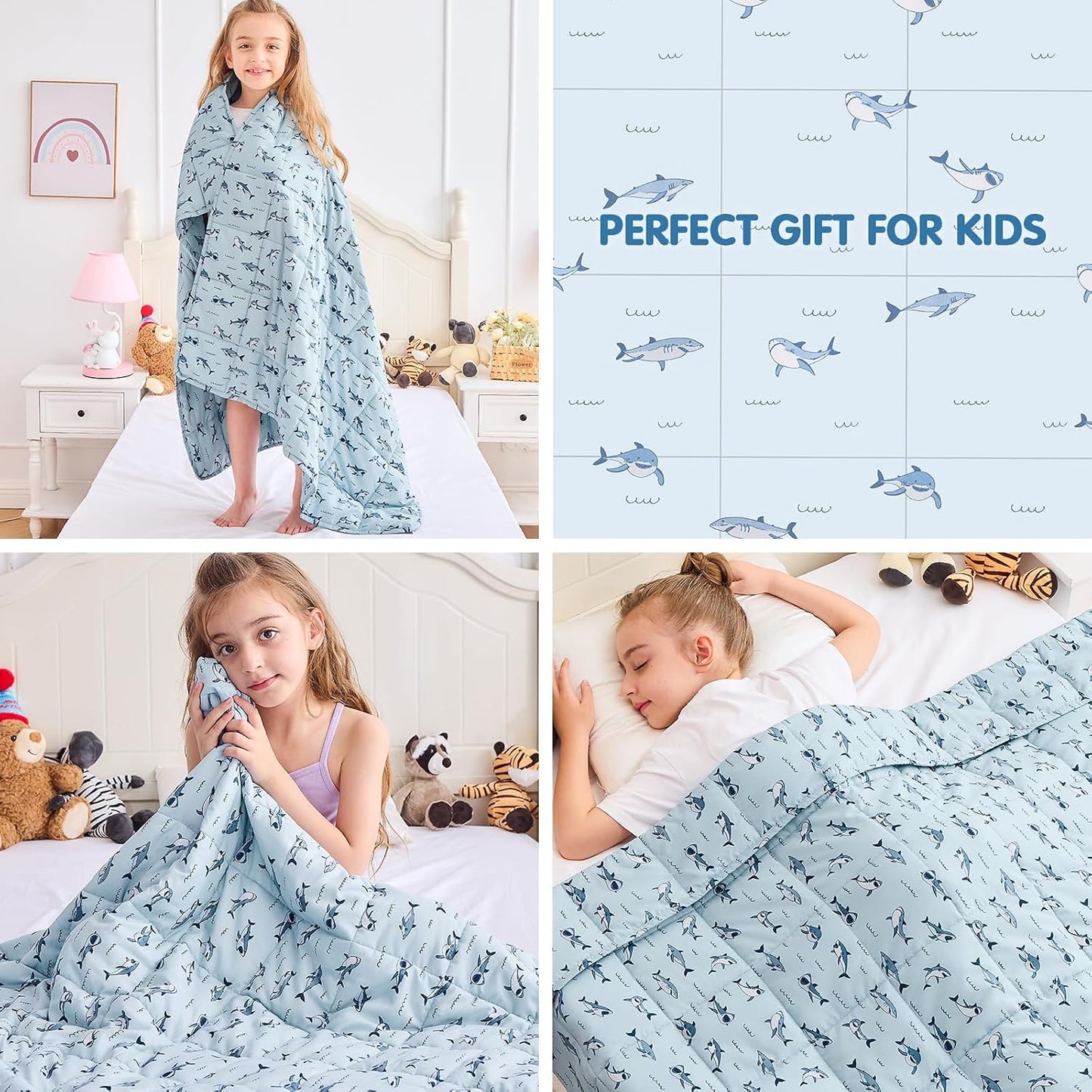 yescool Weighted Lap Pad 2 Pounds Weighted Lap Blanket, Space Plane Small Weighted Blanket, Weighted Throw Blanket Gifts for Travel Indoor Outdoor, 20"x30"