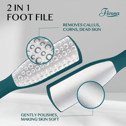 Fivona Tea Tree Foot Soak Blend 14.1 oz - Epsom Salt with Essential Oils for Healthy Toenails, Soothing Relief, Callus Softening - Pedicure Therapy for Soft, Rejuvenated Feet