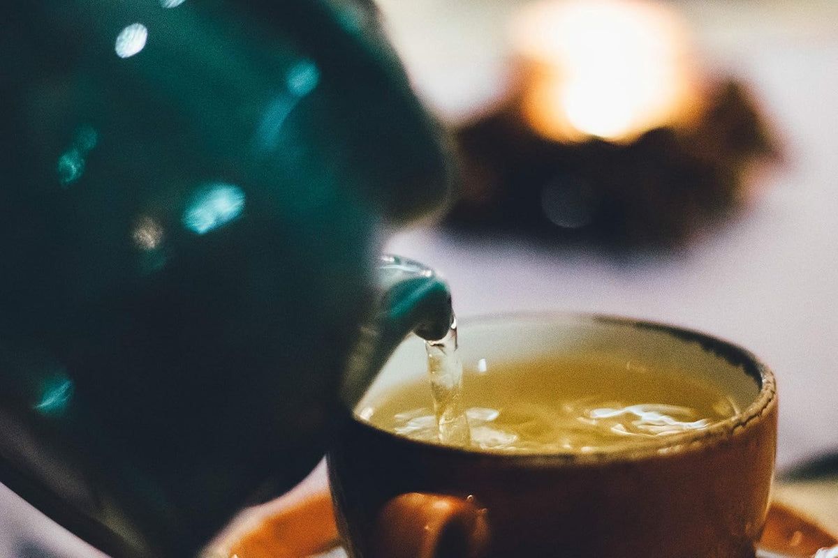 FIRE TEAS Detox & Glow TURMERIC GINGER Tea - Organic White Tea, Turmeric, Ginger, Cardamom, Cinnamon & Saffron
