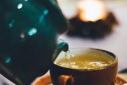 FIRE TEAS Detox & Glow TURMERIC GINGER Tea - Organic White Tea, Turmeric, Ginger, Cardamom, Cinnamon & Saffron
