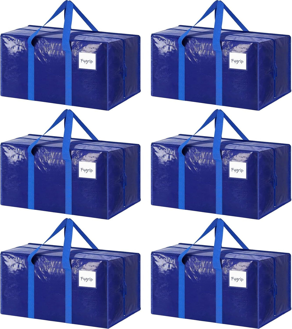 Extra Heavy Duty Large Moving Bags with Strong Zipper, Dark Blue