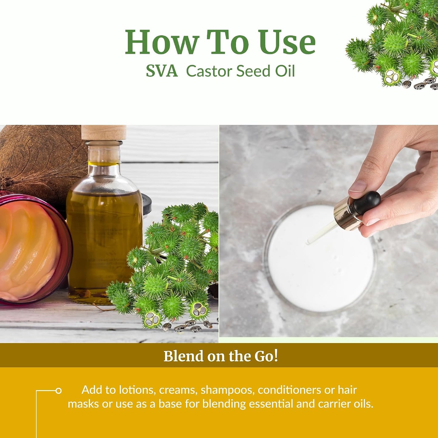 SVA Lavender Essential Oil 4 Fl Oz – for Diffuser, Skin & Hair Care – Ideal for Massage & DIY Blends – with Dropper