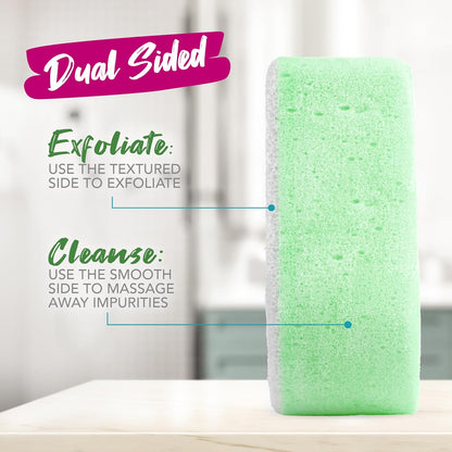 Spongeables Anti-Cellulite Body Wash in a Sponge, Moisturizer and Exfoliator, 20+ Washes