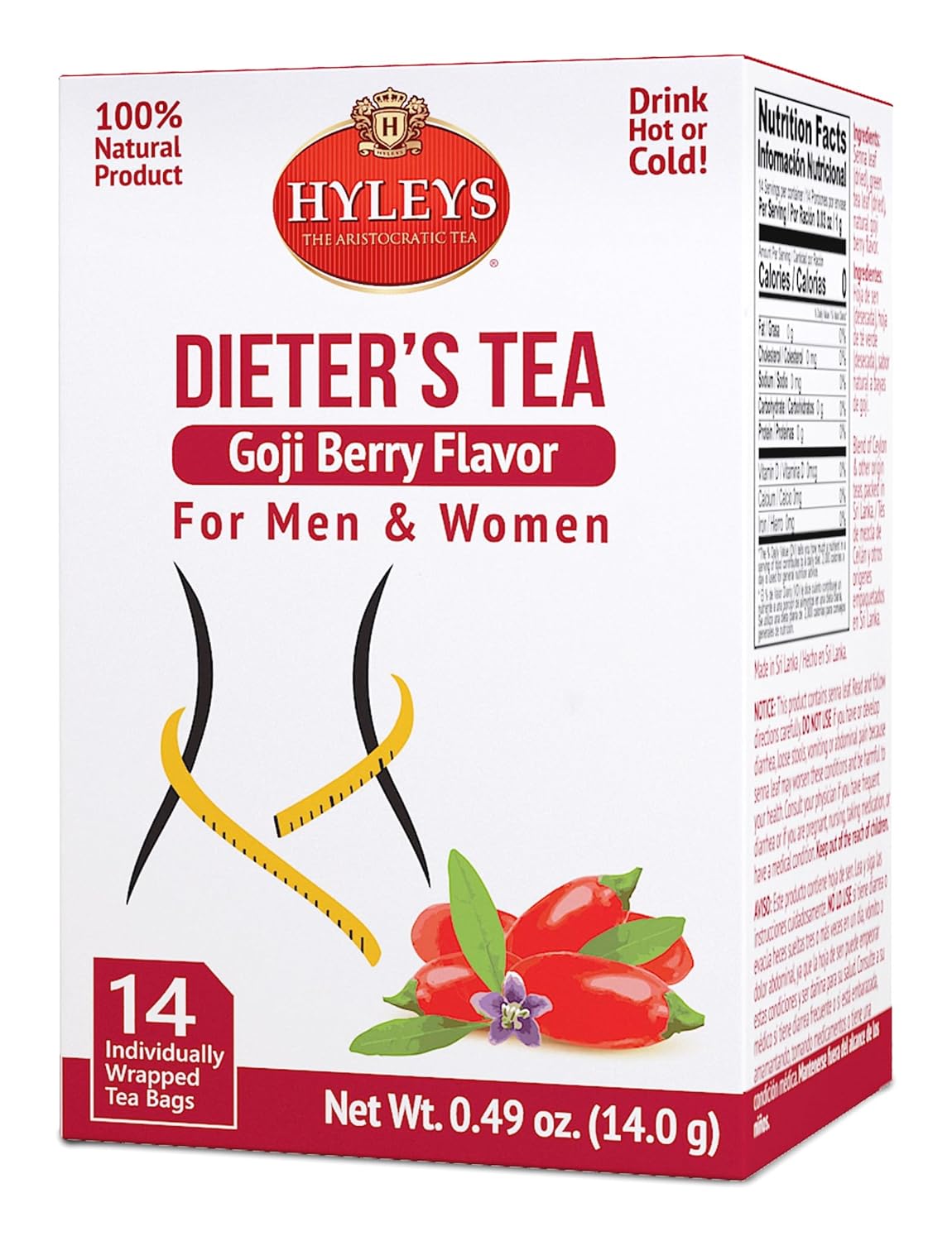 Hyleys Dandelion Root & Green Tea with Milk Thistle and Licorice Root - Herbal Detox Blend - 25 Tea Bags