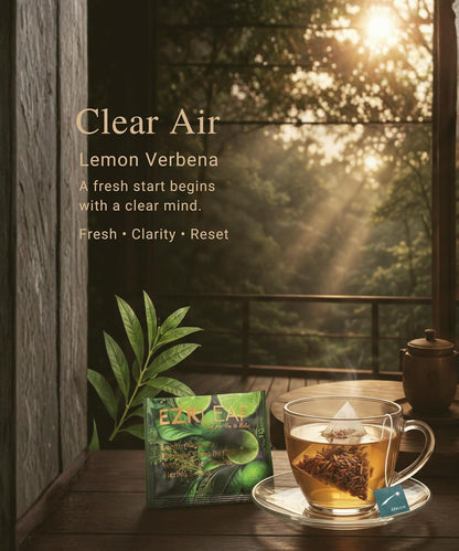 EZR LEAF Soft Wellness-Pura Caffeine-Free Herbal Tea Collection, 22ct Pyramid Tea Bags, Floral & Fruit Tea Gift Set with Lemon Verbena, Chamomile Mint, Dreamland & Roselle, Bedtime Tea Variety Gift Set, Premium Pyramid Tea Bags, Herbal Tea Gift Set