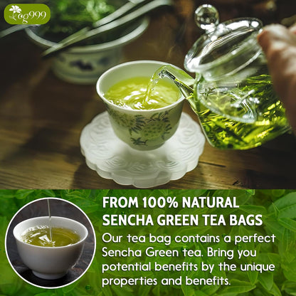 TOG999 Premium Sencha Green Tea Bags, Japanese Sencha Green Tea, 120 Bags