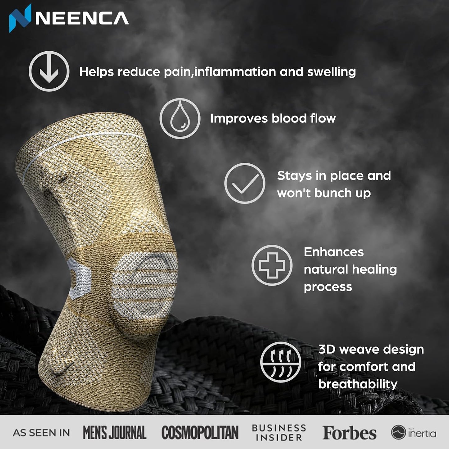 NEENCA Professional Knee Brace, Medical Knee Support for Women & Men Relief