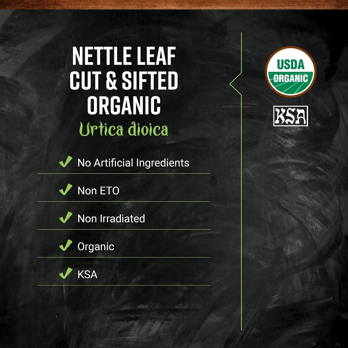 Frontier Co-op Organic Stinging Nettle Leaf, Cut and Sifted, for Making Nettle Tea, Kosher | 16 Ounce (Pack of 2)