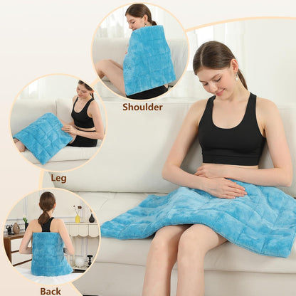Electric Heating Pad HSA Eligible, Heated Pad for Back Neck Shoulder Pain Relif, Heating Pad for Period Cramps with 2H Auto Shut Off and 4 Heating Levels, 12"x24" Dark Grey
