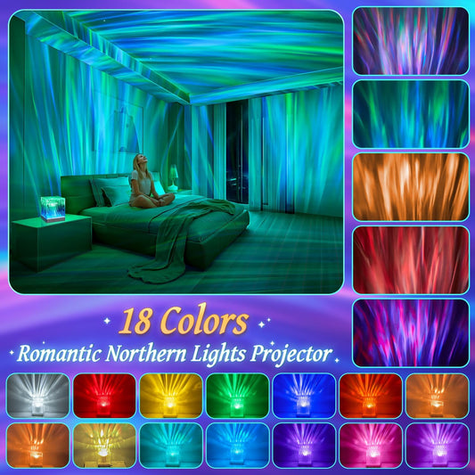Galaxy Projector Night Light Projector, 18-Color Ocean Havie Lamp Gift Box
