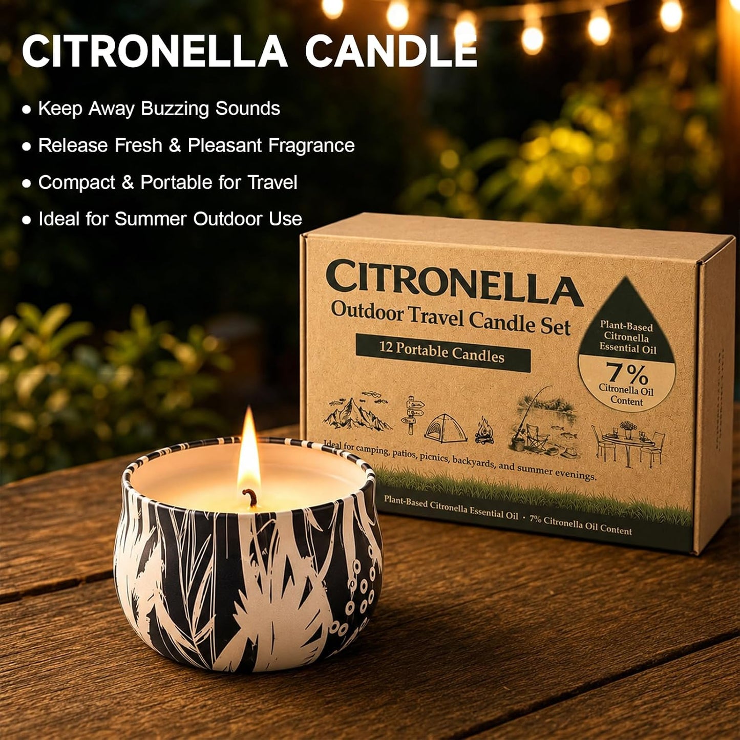 Scented Candles Gift Set, 12 Pack Soy Wax Candles for Home, 12 Scents, Aromatherapy Travel Tins with Gift Box for Women, Birthday, Housewarming, Relaxation