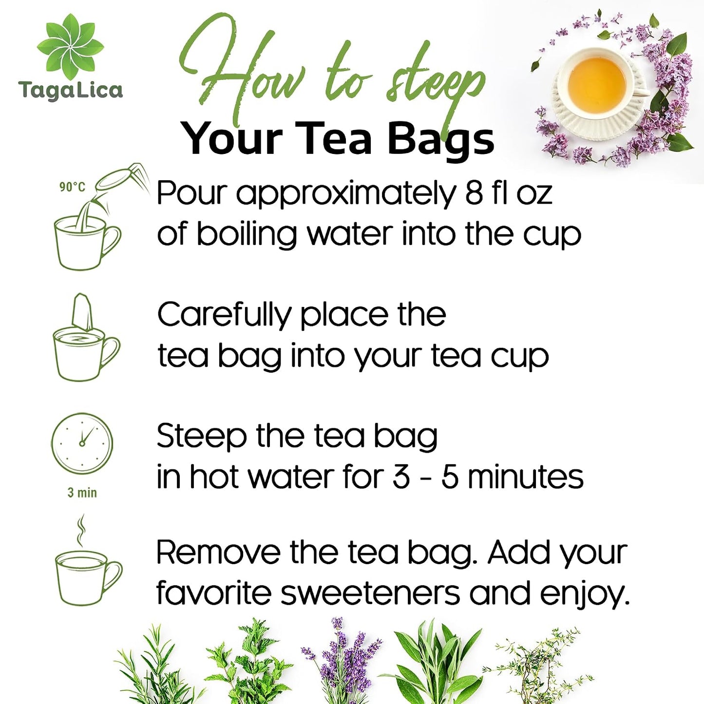 Tagalica, Premium 135 Dandelion Root Tea Bags, 100% Natural & Pure from Dandelion Root, Eco-Conscious Tea Bags, Herbal Tea. No Sugar, No Caffeine, No Gluten, Vegan