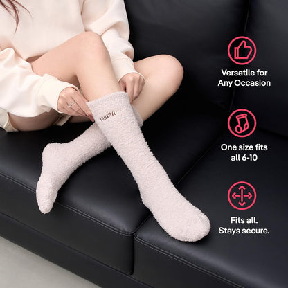 COOLMATE Fuzzy Socks for Women Gift Box – Cozy Soft Cloud Socks for Spa Home, Mother’s Day Gifts for Mom Grandma