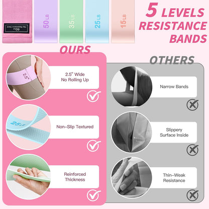 NANATI Pilates Kit, Home Pilates Workout Kit for Women, Pilates Equipment with 14.5" Pilates Ring and Ball, Resistance Bands, Dumbbells & Grip Socks for Home Workouts