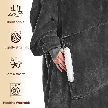 yescool Wearable Blanket Hoodie as Christmas Birthday Gifts for Women Mom - Colors B