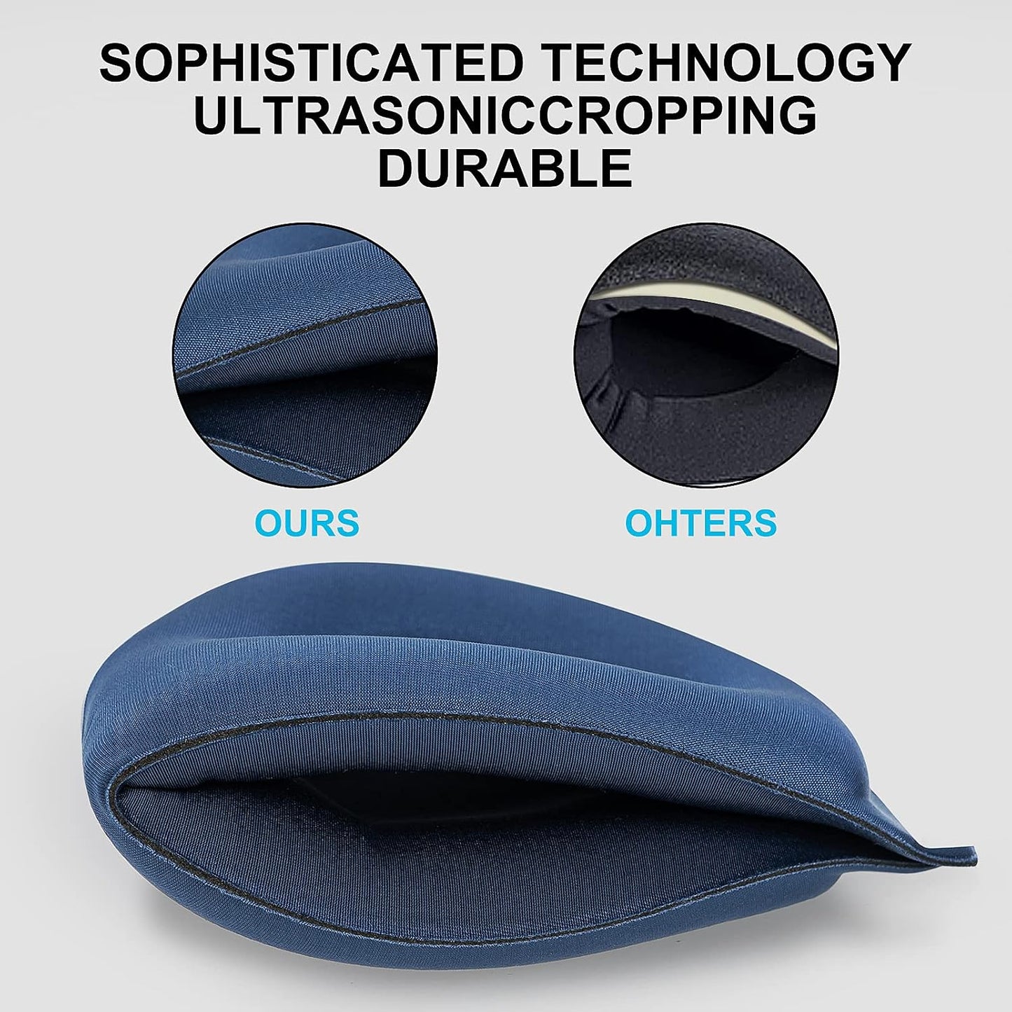 ALASKA BEAR Sleep Mask for Side Sleepers Patented Design, Cup-Shaped and Extra-Soft, 100 Blackout Eye Mask Shades Cover for Men and Women Home or Travel, Machine Washable, Black