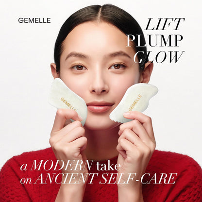 GEMELLE White Jade Gua Sha Tool
