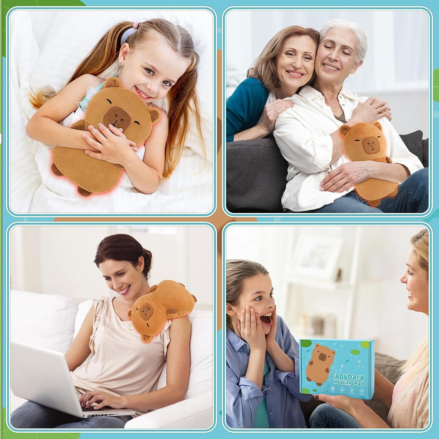 Microwave Heating Pad for Period Cramps,Otter Microwavable Heating Pad for Shoulder Neck Back Knee Pain Relief with Lavender Scented,Cute Otter Plush Toys Heat Pack for Women Kids Birthday