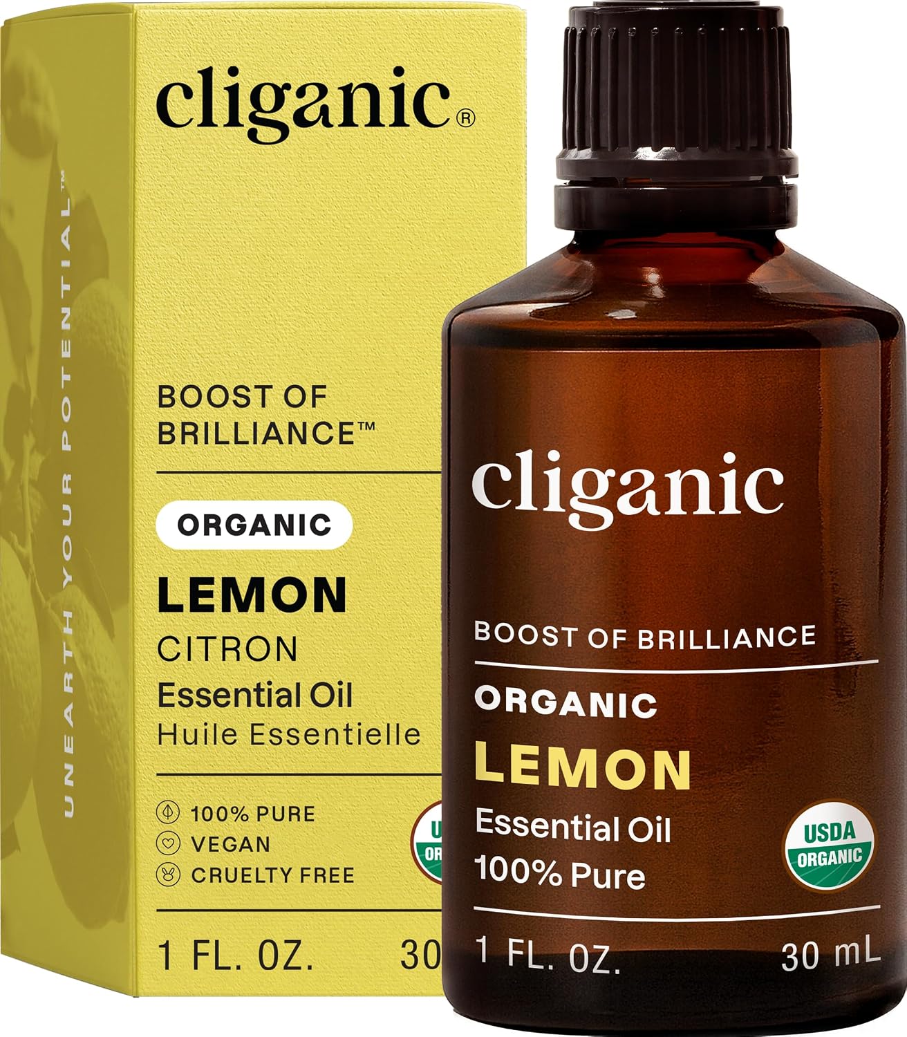 Cliganic Organic Lavender Essential Oil - 100% Pure Natural Undiluted, for Aromatherapy Diffuser | Non-GMO Verified - Colors B