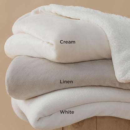 Bedsure GentleSoft Sherpa Fleece Throw Blanket for Couch, Non-Heated, Thick & Warm Cozy Blanket for Winter, Soft Fuzzy Plush Throw Gifts for Women and Men, Grey, 50x60 Inches