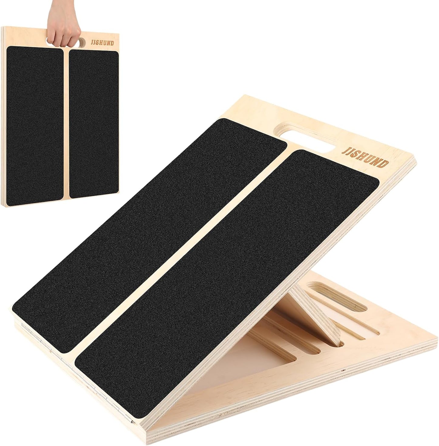 Slant Board for Calf Stretching, Adjustable Wooden Calf Stretcher Incline Board, Calf Stretch Board for Squats Leg Knees Heel Ankle Stretching