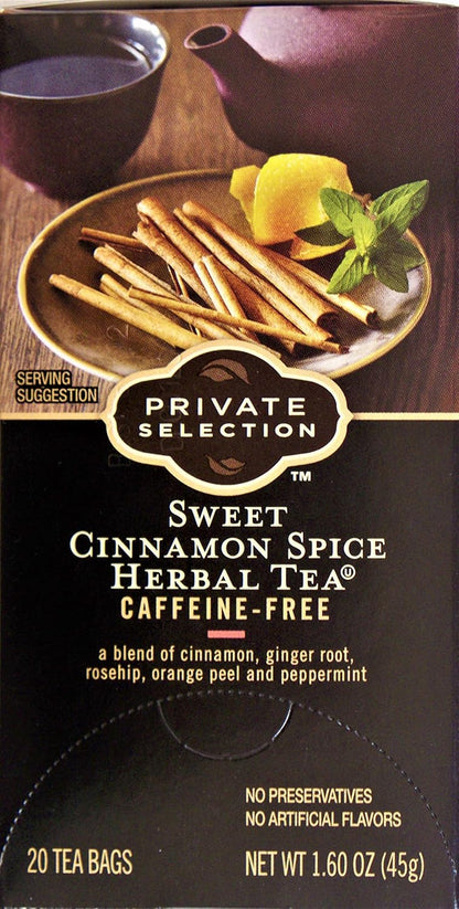 Private Selection Sweet Cinnamon Spice Herbal Tea Caffeine-Free 3 Pack
