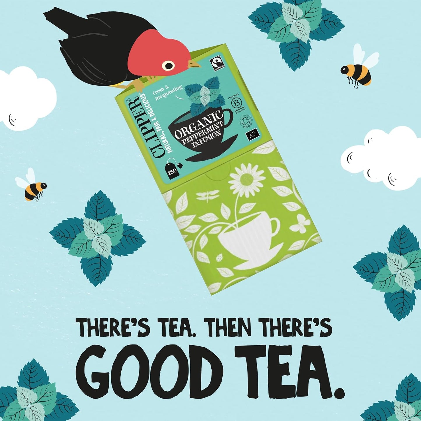 Clipper Tea Snore and Peace Chamomile & Lavender Herbal Tea – Caffeine Free, USDA Organic, Great Hot or Iced – Comfortingly Floral, Natural, Fair & Delicious – 50 Tea Bags