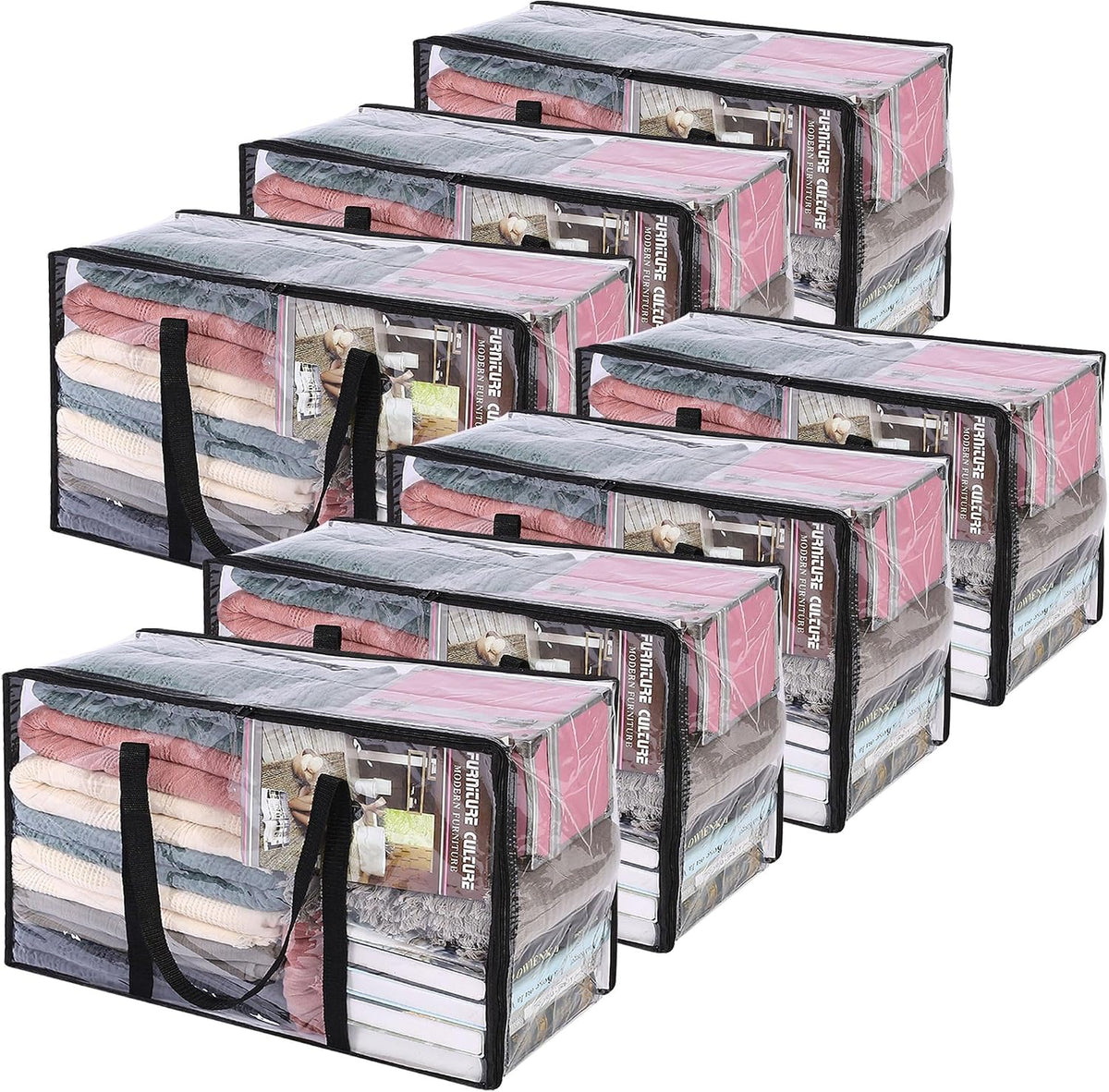 Vieshful Clear Storage Bags for Clothes Blanket Comforter & Bedding