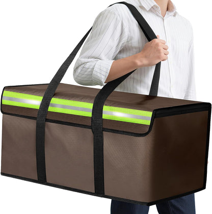Large Fireproof Document Bag for Home Safe Storage, 15 x 12 x 6in, Black