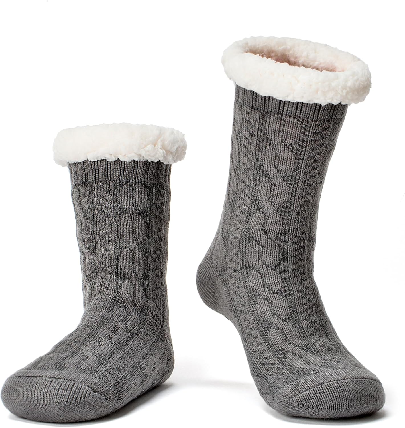 Cozylook Fuzzy Slipper Socks for Women with Grips Warm Cozy Soft Non-Slip Winter Socks Cozy Gift Idea