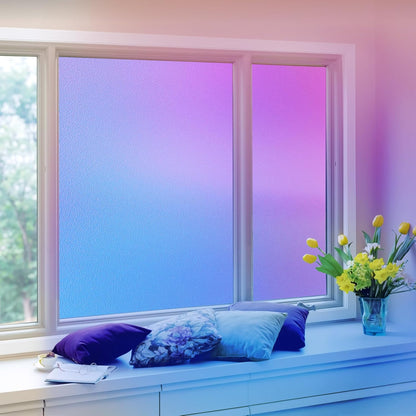 Coavas Blackout Window Film, 100% Light Blocking Privacy Window Film, No Glue Static Cling, Heat & UV Blocking, Removable Room Darkening Window Cover, Renter Friendly for Bedroom, 17.5x78.7Inch,Black