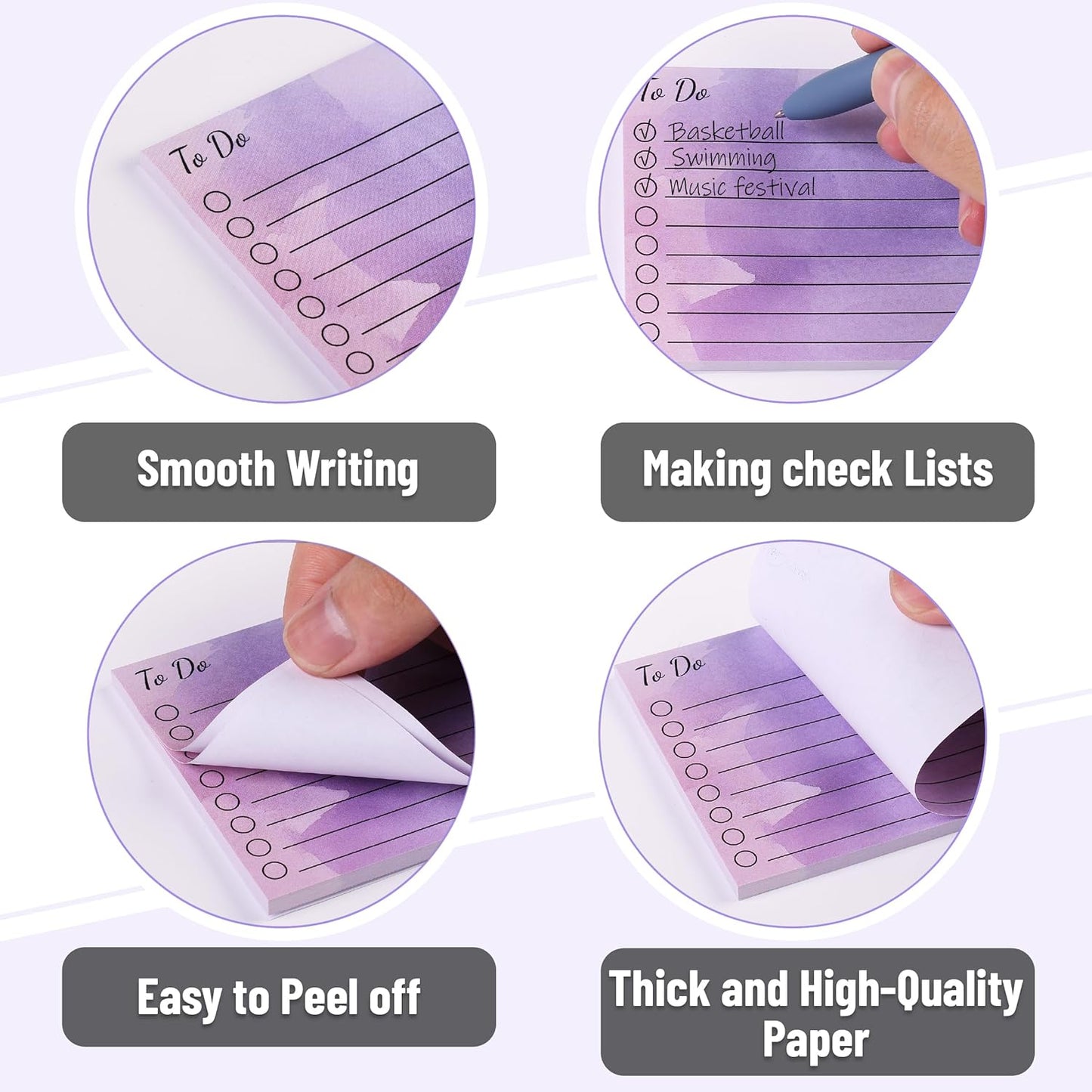 Mr. Pen- to Do List Sticky Notes, 3” x 5”, 9 Pads, 360 Sheets | Lined Checklist Sticky Pads with Smooth Writing, Easy Peel-Off, Thick Paper for Planning, Office, School & Daily Tasks
