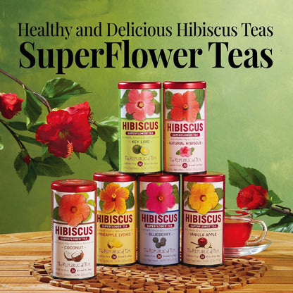 The Republic of Tea – Natural Hibiscus Tea, 36 Tea Bags, Herbal Blend, Caffeine Free, Gluten Free