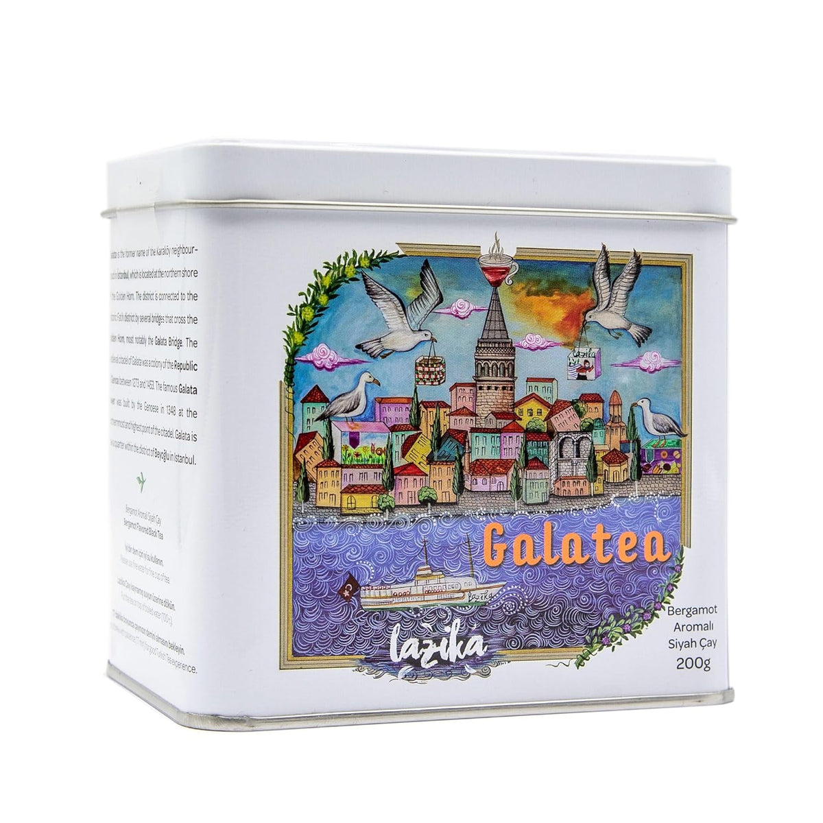 Lazika Loose Leaf Tea Set, Black Tea, Green Tea, Earl Grey, Tea Gift Set, 3.35 Oz (Pack of 3)