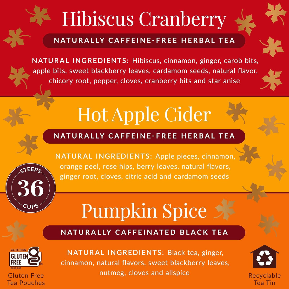 The Republic of Tea Harvest Stackable Tea Sampler