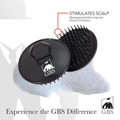 G.B.S Gents Dandruff Cleaning Scalp Brush 2 Pack – Silicone Shampoo Scrubber for Hair & Scalp Massage, Exfoliating Wet Dry Hair Care, Red