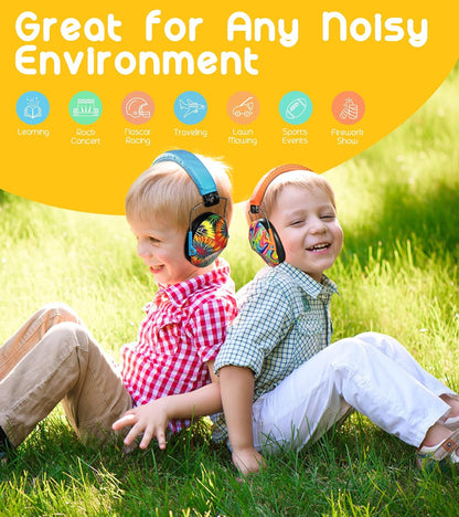 PROHEAR 032 Kids Ear Protection – Ear Muffs for Noise Reduction, 25NRR Noise Cancelling Headphones for Kids,Toddlers, Autism, Sensory Use, Hearing Protection – Orange