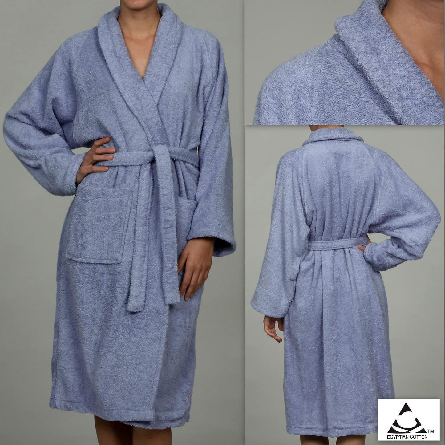 Cotton Unisex Terry Robe, Soft And Absorbent Robes For Men And Women, Bathroom Accessories