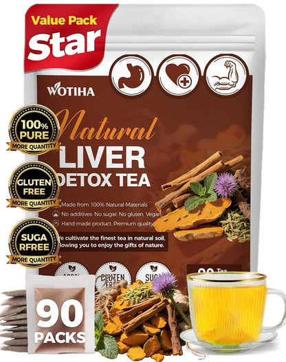 WOTIHA 60 Count Premium Lemon Balm Tea Bags - 100% Pure Natural Leaves, Lemony Citrusy Flavor, Supports Calming & Digestion, Caffeine-Free, Additive-Free, Sugar-Free, Vegan Non-GMO