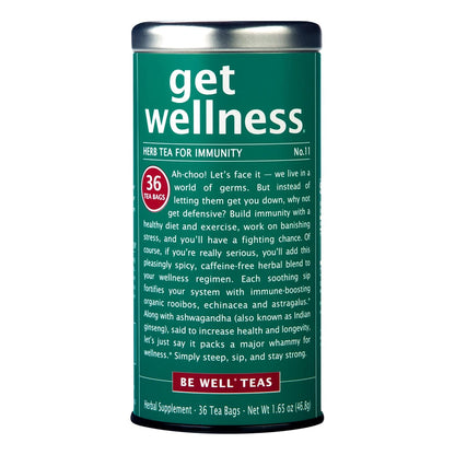 The Republic of Tea Be Well Get Wellness No. 11 Herbal Tea, 36 Count