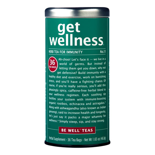 The Republic of Tea Be Well Get Wellness No. 11 Herbal Tea, 36 Count
