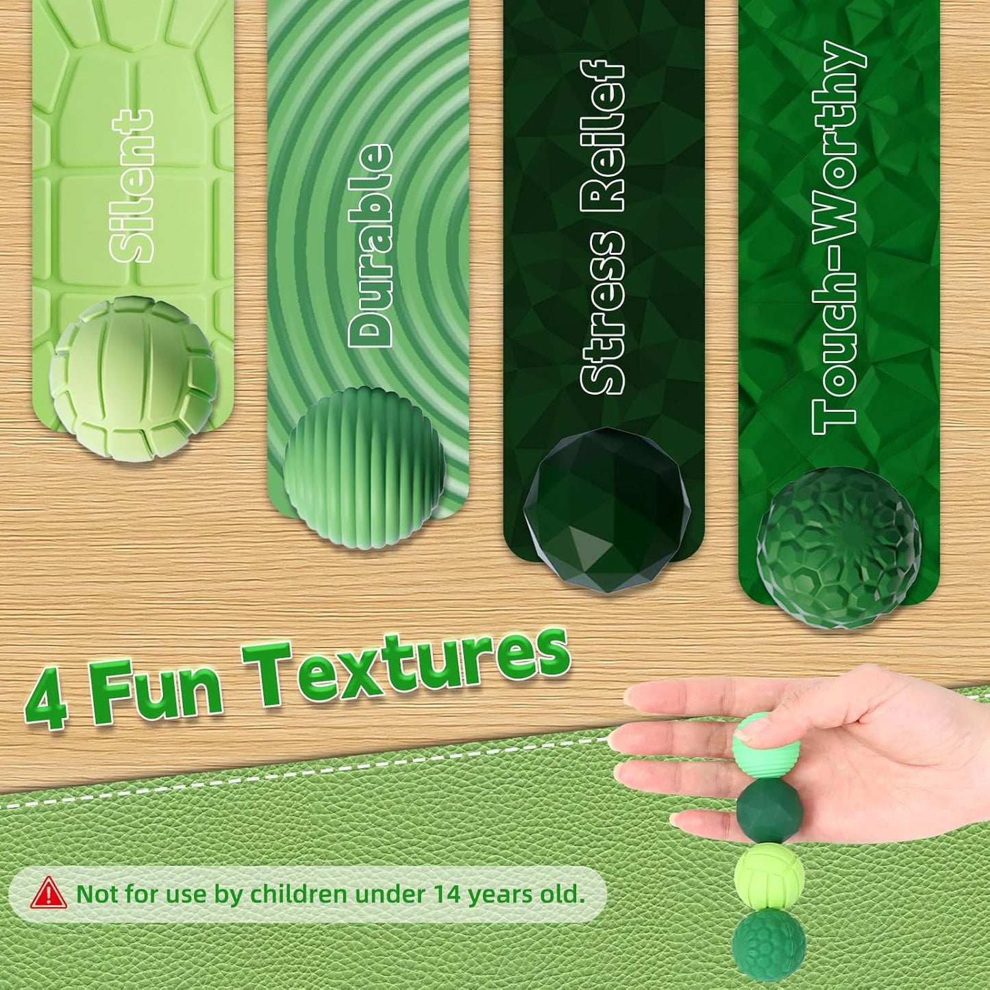 Silicone Magnetic Balls, Fidget Toys Adults, 4PCS Stress Balls Sensory Toys for Autism and ADHD, Quiet Office Desk Fidgets Magnet Gadgets Anxiety Relief Items Fun Gifts