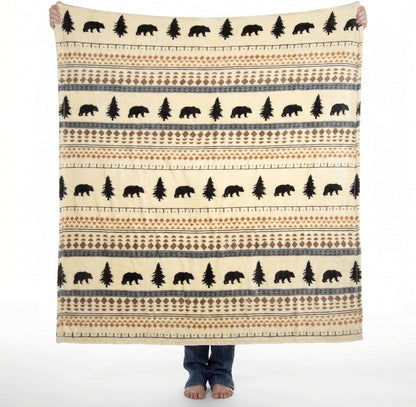 Carstens, Inc. Travel Blanket, Premium Compact 2-in-1 Airplane Blanket/Pillow, Open Sky Blue Aztec