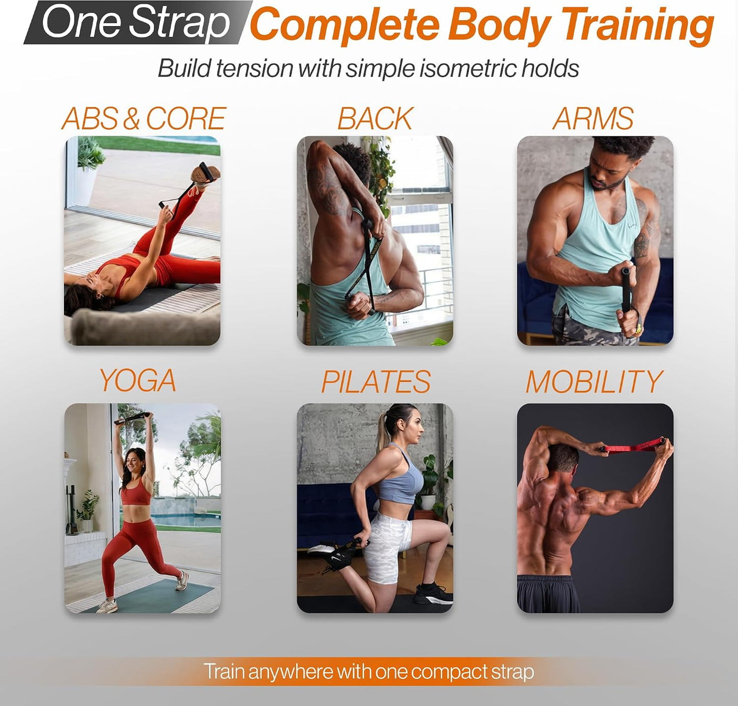 Iso-Bow Pro by Bullworker | The Isometric Pocket-Companion for Strength Training, Stretching, and Working Out. Use self-Resistance to circulate Blood Flow, Pump Muscles. Yoga or Pilates Exercises.